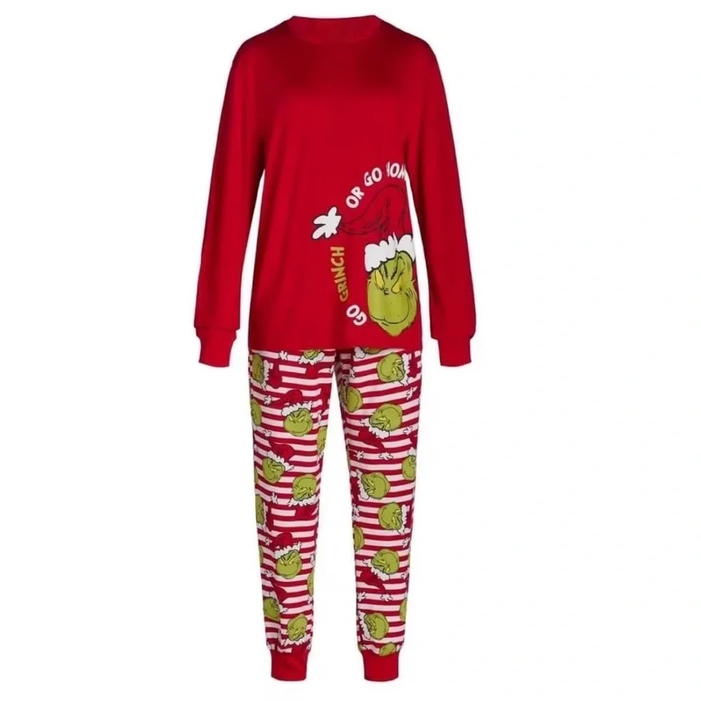 Matching Family Christmas Pajamas Grinch Pajama Set Baby Kids Men Women - Picture 4 of 5